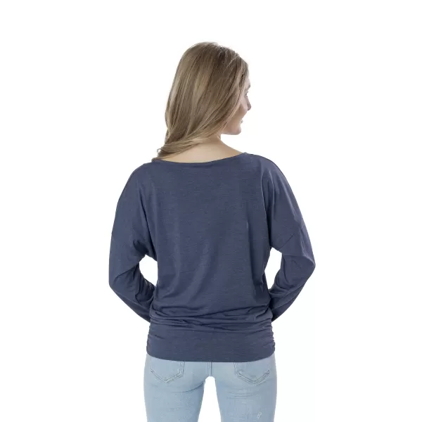  Frauen t -Shirt mit langen Ärmeln SAM 73 SANDRA WT 830 BLAU 
