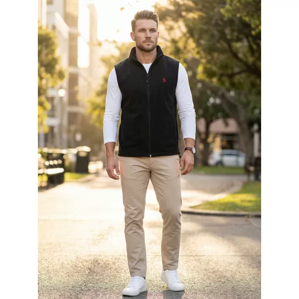  Fleeceweste für Herren ALTISPORT ALM002518 SCHWARZ UND ROT 