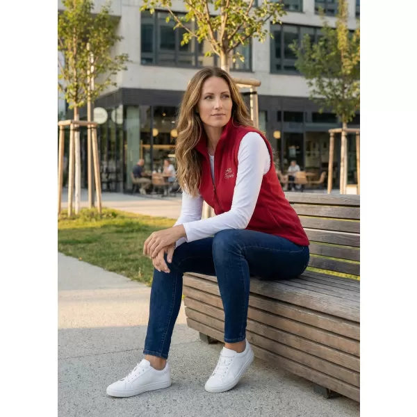  Fleeceweste für Damen ALTISPORT ALW056518 BURGUND 