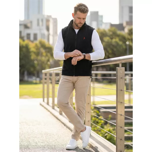  Fleeceweste für Herren ALTISPORT ALM002518 SCHWARZ UND ROT 