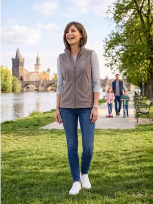 Fleeceweste für Damen ALTISPORT ALW002518 STAHLGRAU