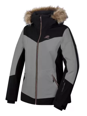 Damen-Skijacke HANNAH CANNA FROSTGRAU/ANTHRAZIT