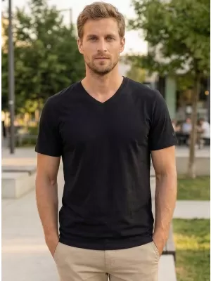 Herren t -Shirt mit kurzen Ärmeln SAM 73 BLANE MT 807 BLAU