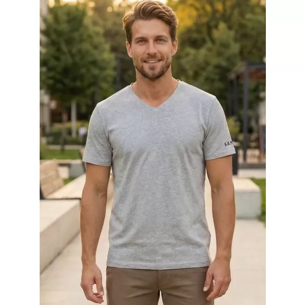  Herren t -Shirt mit kurzen Ärmeln SAM 73 BLANE MT 807 GRAU 