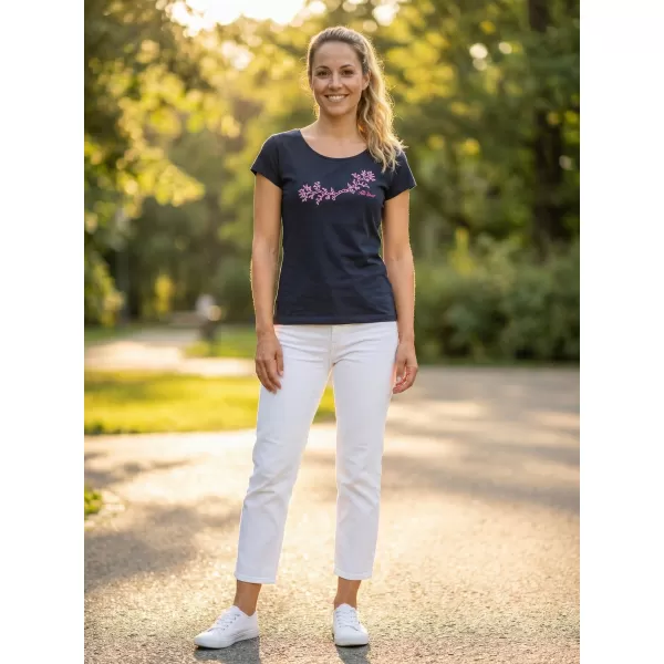  Damen-T-Shirt ALTISPORT ALW128122 NAVY BLAU 