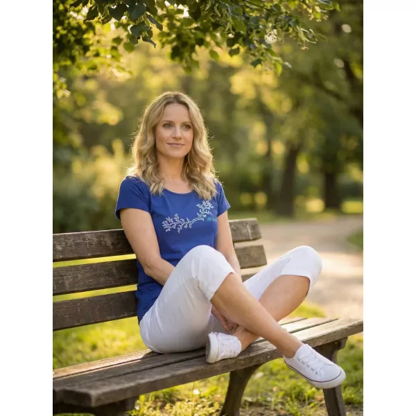  Damen-T-Shirt ALTISPORT ALW128122 KÖNIGSBLAU 