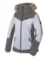 Damen-Skijacke HANNAH CANNA LEUCHTENDES WEIß/FROSTGRAU