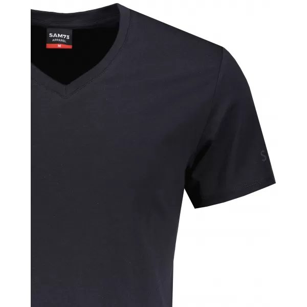  Herren t -Shirt mit kurzen Ärmeln SAM 73 BLANE MT 807 BLAU 