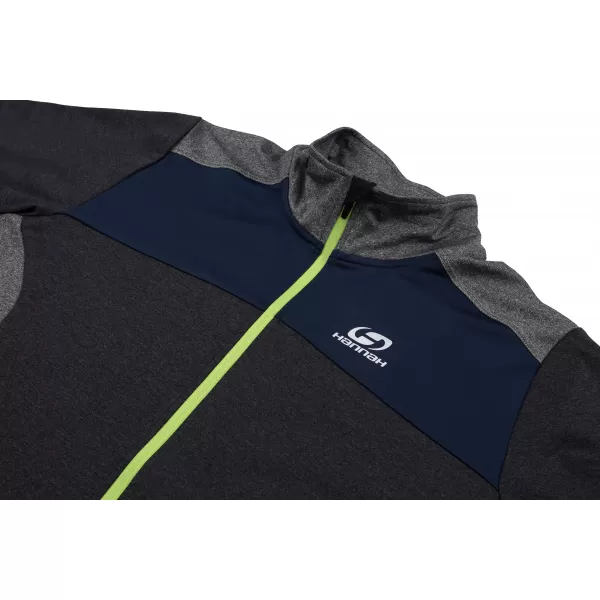 Herren-Sweatshirt HANNAH CHARDON DUNKELGRAU MEL/HELLGRAU MEL 