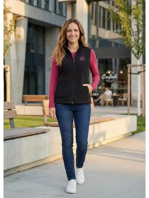 Fleeceweste für Damen ALTISPORT ALW056518 SCHWARZ ROSA