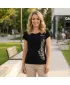 Damen-T-Shirt ALTISPORT ALW130122 SCHWARZ UND GOLD