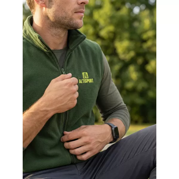  Fleeceweste für Herren ALTISPORT ALM006518 FLASCHENGRÜN 