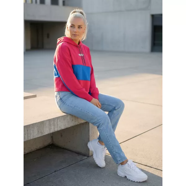  Crop-Top-Sweatshirt für Damen PUMA INTL HOODIE TR 531649-14 ROTE BETE LILA 