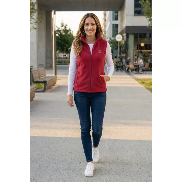  Fleeceweste für Damen ALTISPORT ALW056518 BURGUND 