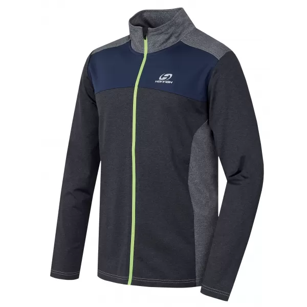  Herren-Sweatshirt HANNAH CHARDON DUNKELGRAU MEL/HELLGRAU MEL 