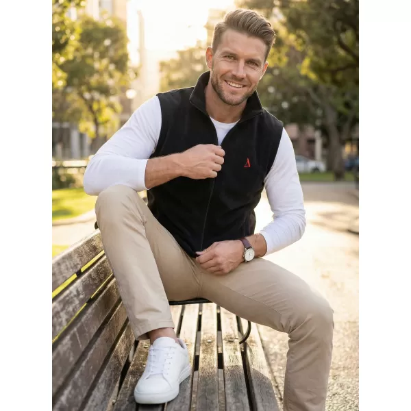  Fleeceweste für Herren ALTISPORT ALM002518 SCHWARZ UND ROT 