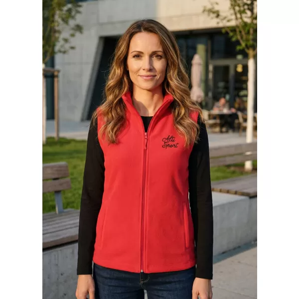  Fleeceweste für Damen ALTISPORT ALW056518 ROT 