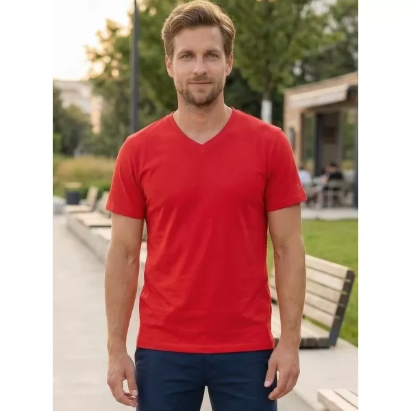  Herren t -Shirt mit kurzen Ärmeln SAM 73 BLANE MT 807 ROT 