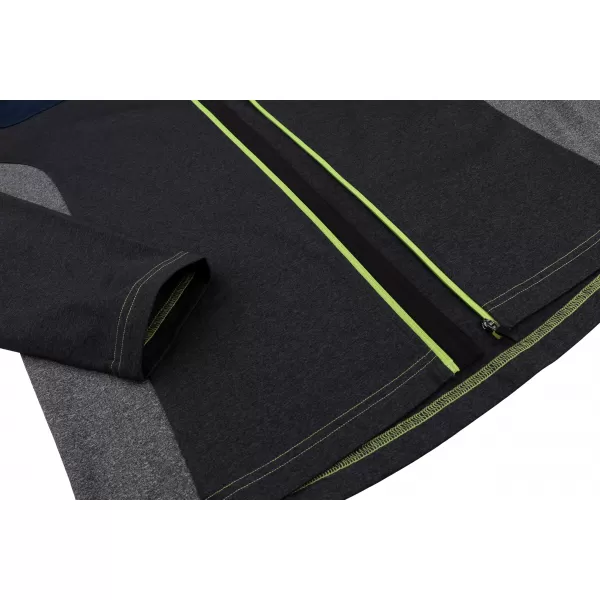  Herren-Sweatshirt HANNAH CHARDON DUNKELGRAU MEL/HELLGRAU MEL 