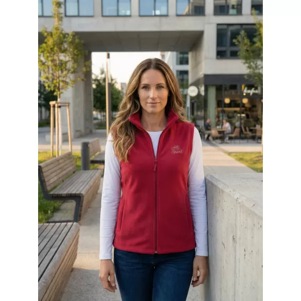  Fleeceweste für Damen ALTISPORT ALW056518 BURGUND 