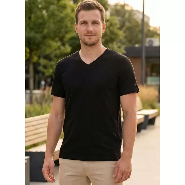  Herren t -Shirt mit kurzen Ärmeln SAM 73 BLANE MT 807 SCHWARZ 