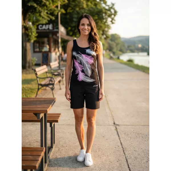  Damen-Tanktop ALTISPORT CARRYOVER ALW112136 SCHWARZ ROSA 