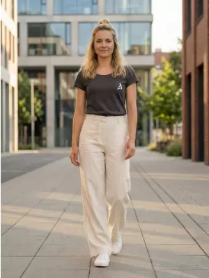 Premium-T-Shirt für Damen ALTISPORT ALW145154 HELLES ANTHRAZIT
