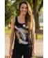 Damen-Tanktop ALTISPORT CARRYOVER ALW112136 SCHWARZ UND GOLD
