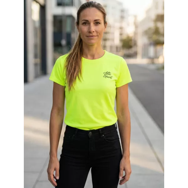  Funktions-T-Shirt für Damen ALTISPORT ALW056140 NEON GELB 