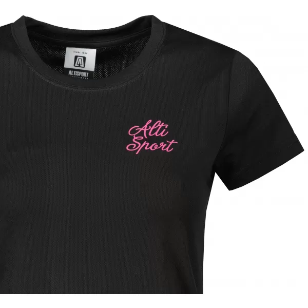  Funktions-T-Shirt für Damen ALTISPORT ALW056140 SCHWARZ ROSA 