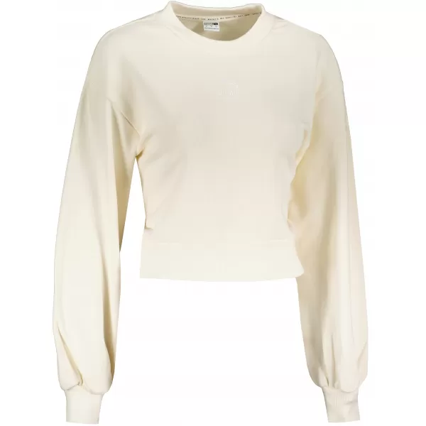  Crop-Top-Sweatshirt für Damen PUMA CLASSICS PUFF SLEEVE CREW 531616-73 ELFENBEINGLANZ 