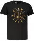 Herren-T-Shirt KIXMI KIXM004129 SCHWARZ UND GOLD