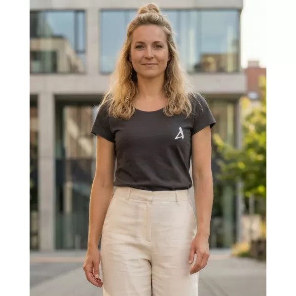  Premium-T-Shirt für Damen ALTISPORT ALW145154 HELLES ANTHRAZIT 