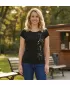 Damen-T-Shirt ALTISPORT ALW133122 SCHWARZ UND GOLD