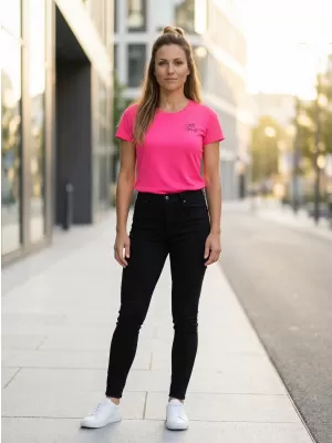 Funktions-T-Shirt für Damen ALTISPORT ALW056140 NEON PINK