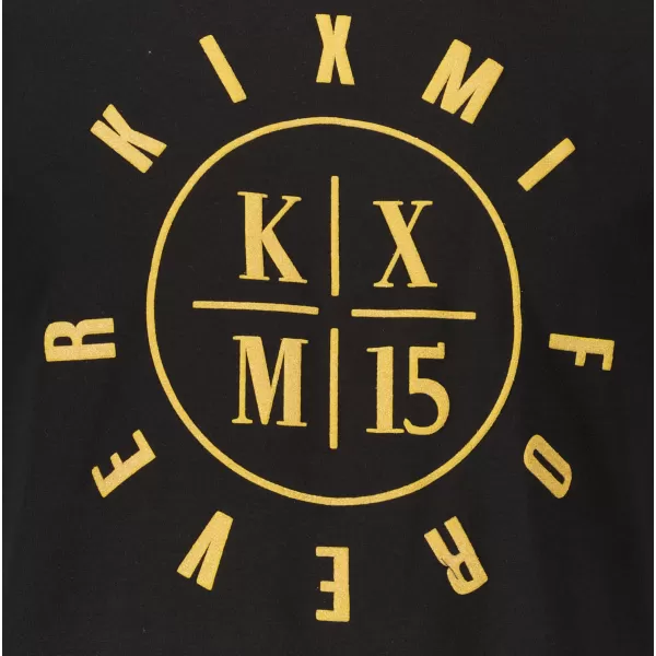  Herren-T-Shirt KIXMI KIXM004129 SCHWARZ UND GOLD 