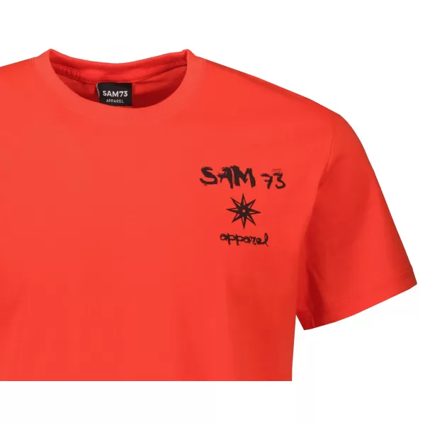  Herren-T-Shirt mit kurzen Ärmeln SAM 73 TERENCE MT 797 ROT 