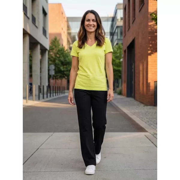  Damen-T-Shirt mit kurzen Ärmeln SAM 73 CLAUDIA WT 847 HELLGELB 