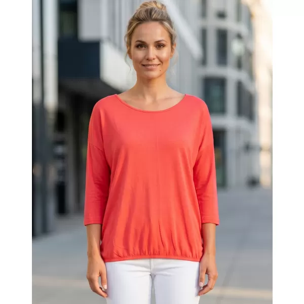  Damen-T-Shirt mit 3/4-Ärmeln SAM 73 GLADYS WT 865 LEUCHTEND ROSA 