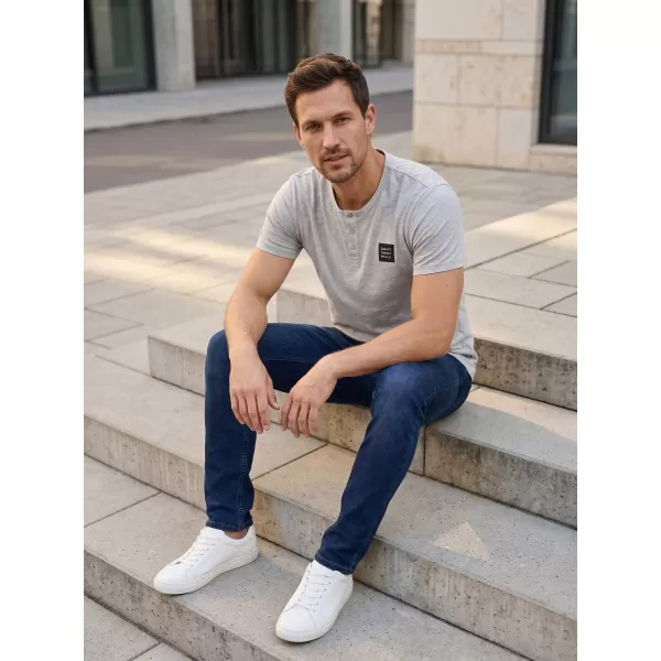  Herren-T-Shirt mit kurzen Ärmeln SAM 73 GIDEON MT 804 HELLGRAU 