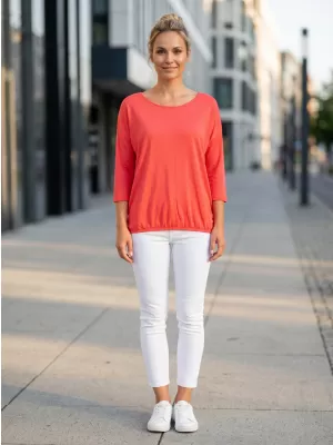Damen-T-Shirt mit 3/4-Ärmeln SAM 73 GLADYS WT 865 LEUCHTEND ROSA