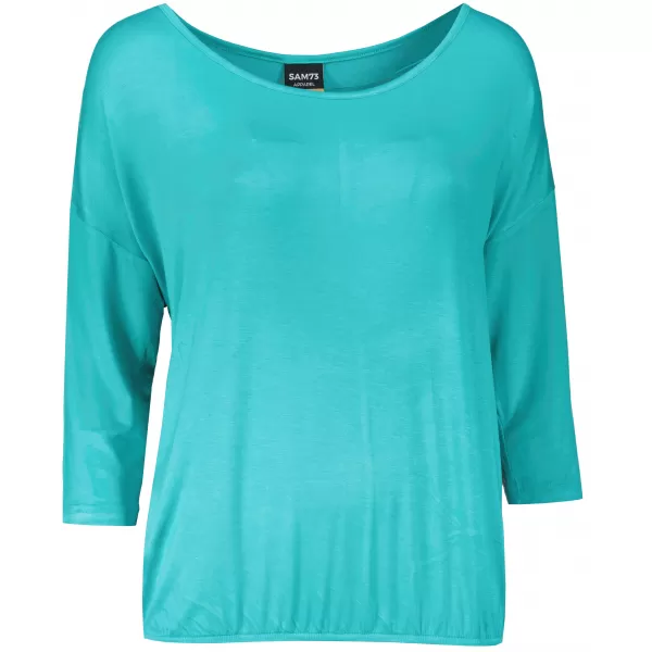  Damen-T-Shirt mit 3/4-Ärmeln SAM 73 GLADYS WT 865 NEONGRÜN 