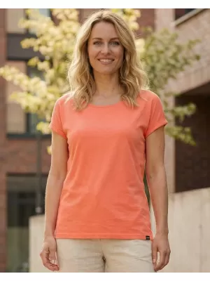 Damen-T-Shirt mit kurzen Ärmeln SAM 73 ELVIRA WT 857 HELLORANGE