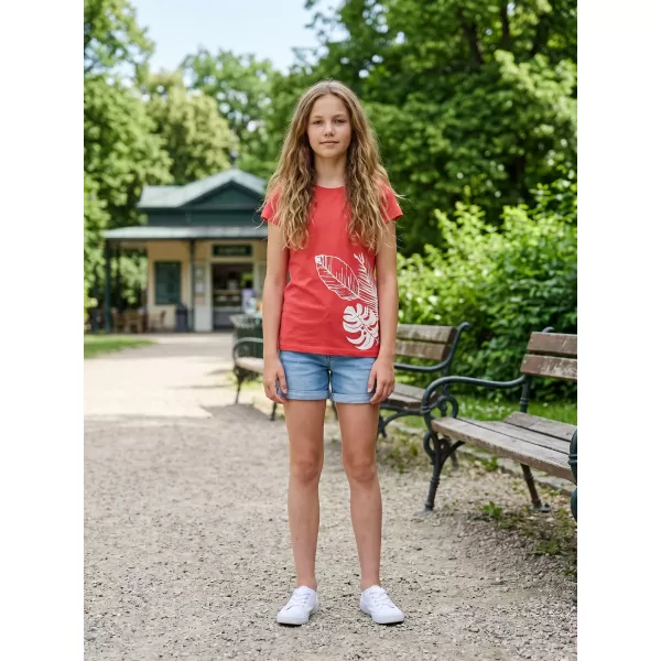  Mädchen-T-Shirt mit kurzen Ärmeln SAM 73 STEPHANIE GT 562 LEUCHTEND ROSA 