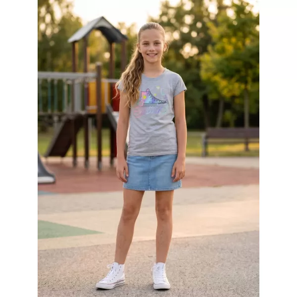  Mädchen-T-Shirt mit kurzen Ärmeln SAM 73 URSULA GT 563 HELLGRAU 
