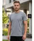 Herren-T-Shirt mit kurzen Ärmeln SAM 73 VINCENT MT 799 GRAU