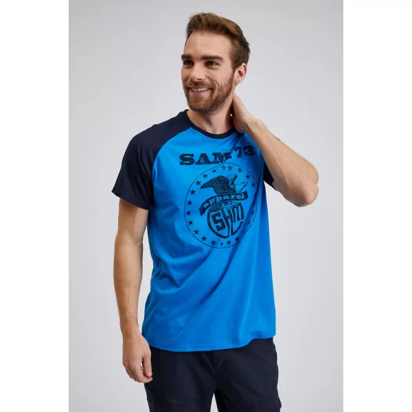  Herren-T-Shirt mit kurzen Ärmeln SAM 73 JORDAN MT 805 LEUCHTEND BLAU 