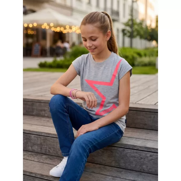  Mädchen-T-Shirt mit kurzen Ärmeln SAM 73 KATHERINE GT 559 HELLGRAU 
