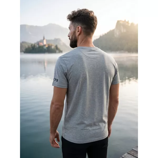  Herren-T-Shirt mit kurzen Ärmeln SAM 73 LARRY MT 803 GRAU 