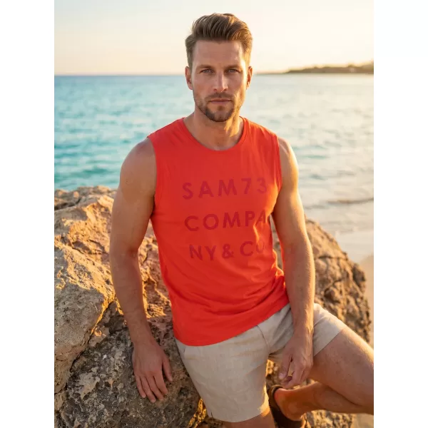  Herren-Tanktop SAM 73 EDGAR MT 787 ROT 